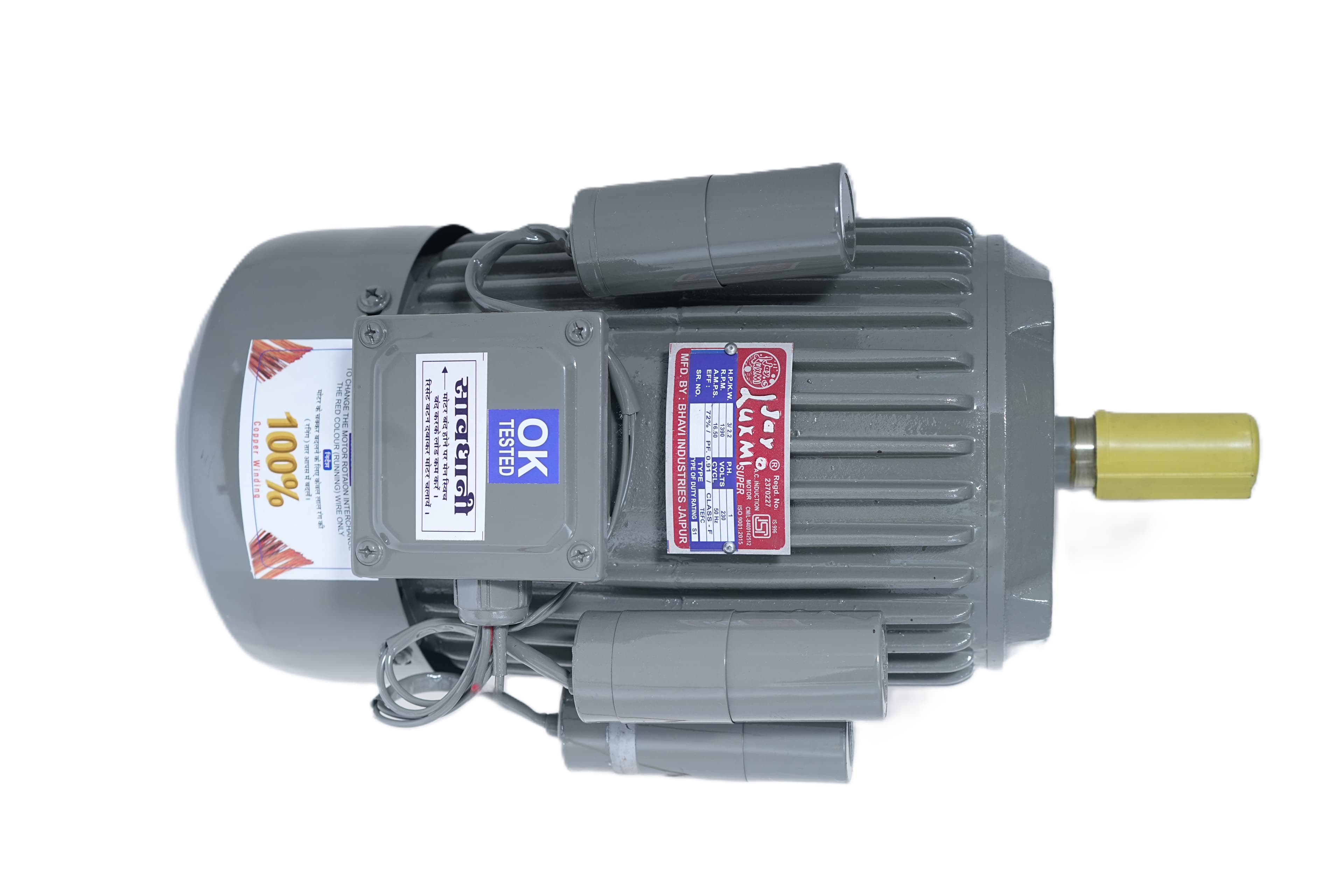 Single Phase 3 HP Motor (BI-3-C)